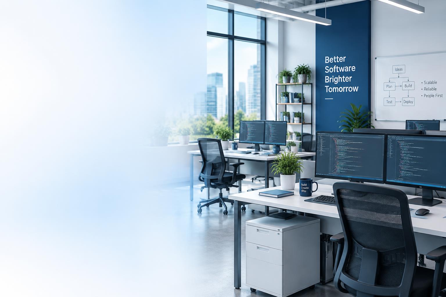 Ambiente de uma empresa de desenvolvimento de software